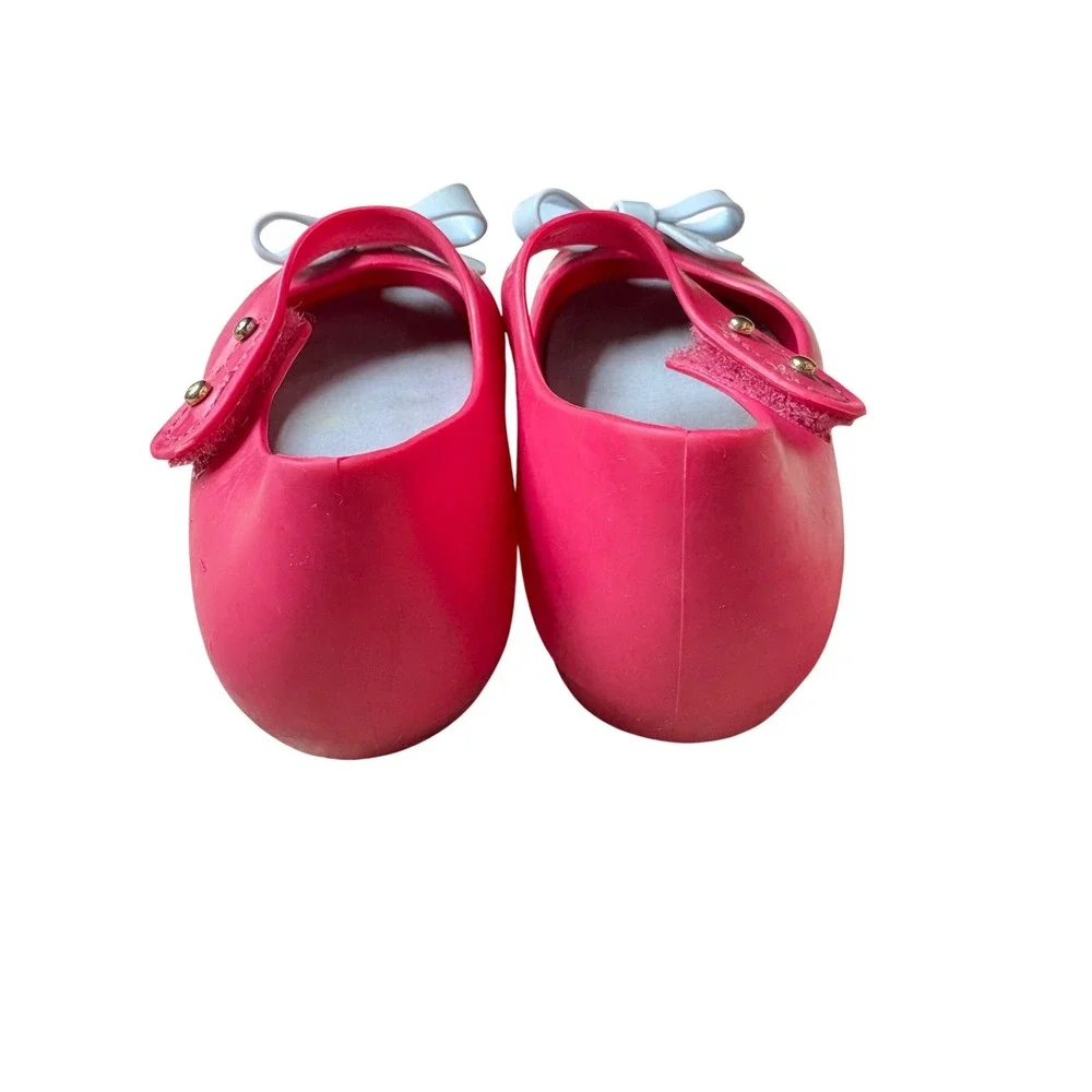 Mini Melissa Pink Jelly Mary Jane Bow Shoes‎ Toddler Size 7 USA 22/23 EUR